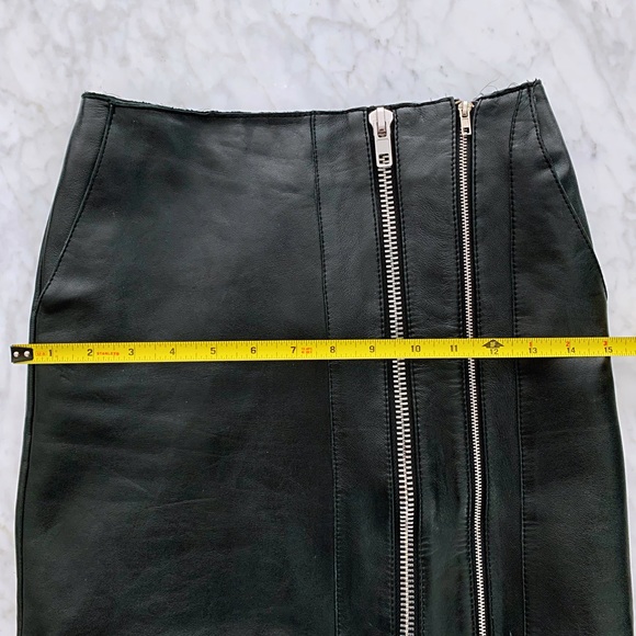 Maje leather mini skirt - Picture 5 of 8